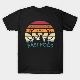 Funny Hunter Fast Food T-Shirt